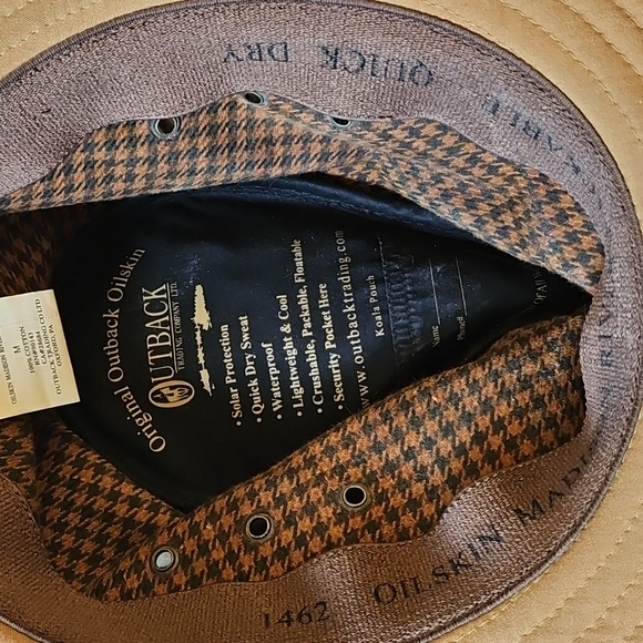 Original Outback Oilskin Madison Packable Cotton Bush Hat Outback Trading M - Picture 8 of 9